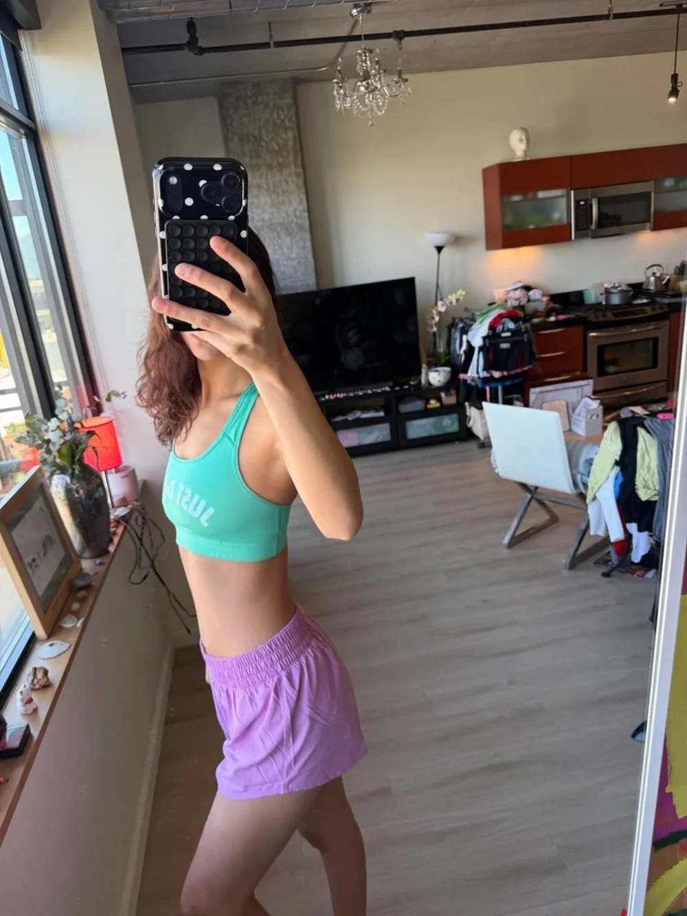 Nike Mint Green 'Just Do It' Racerback Sports Bra